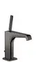 AXOR-HG-AXOR-Citterio-E-Einhebel-Waschtischmischer-130-mit-Pingriff-und-Zugstangen-Ablaufgarnitur-Polished-Black-Chrome-36100330 gallery number 1